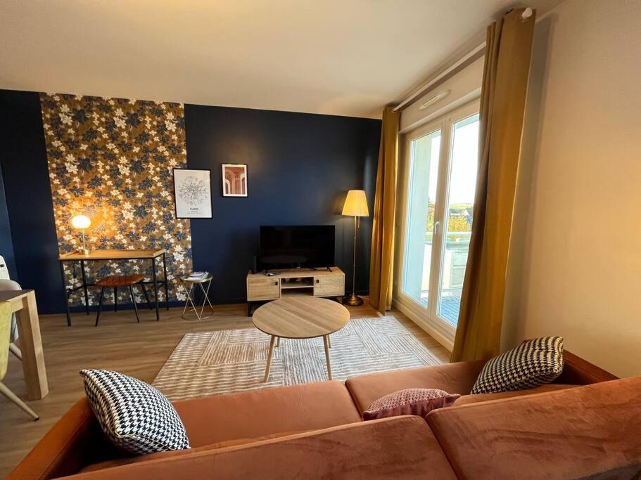 Dahlia, Appt Cosy Avec Parking Et Balcon Caen Exterior foto