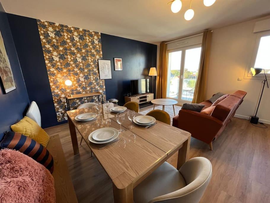 Dahlia, Appt Cosy Avec Parking Et Balcon Caen Exterior foto