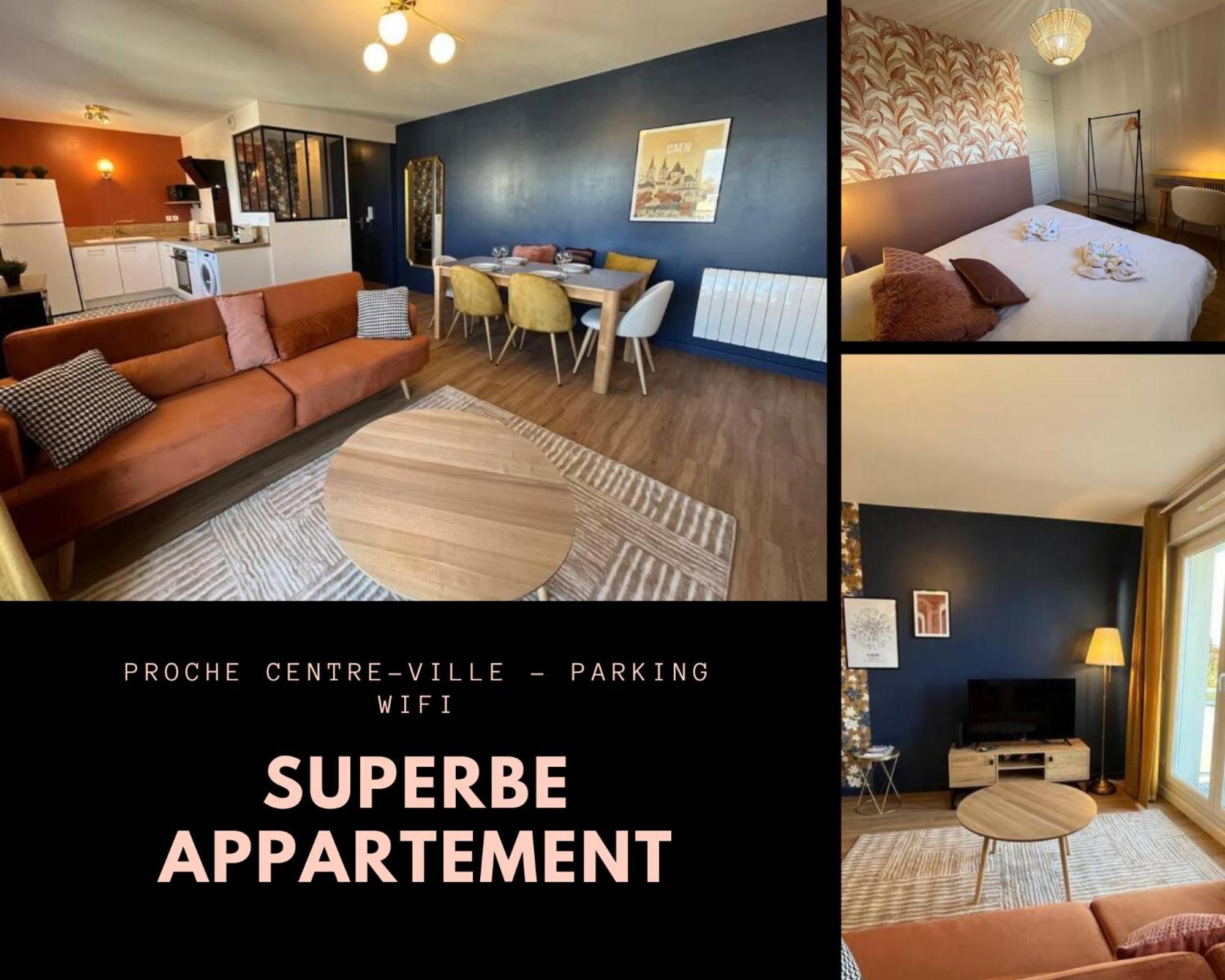 Dahlia, Appt Cosy Avec Parking Et Balcon Caen Exterior foto